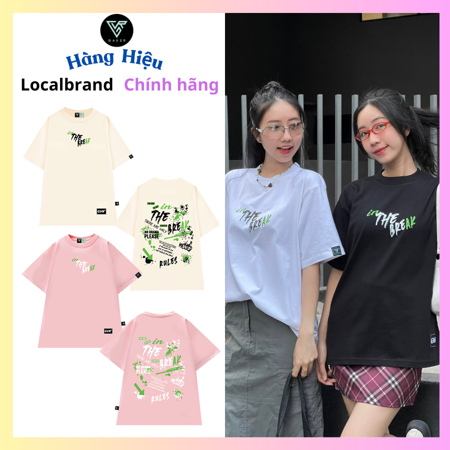 Áo thun localbrand gaver - the break tay lỡ form rộng cotton dày dặn +