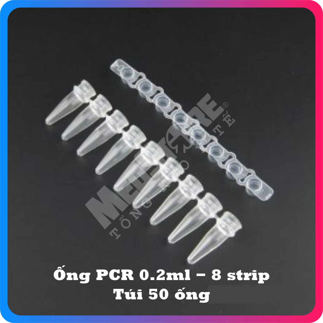 Ống PCR 0.2ml, 8 strip Túi 50 chiếc