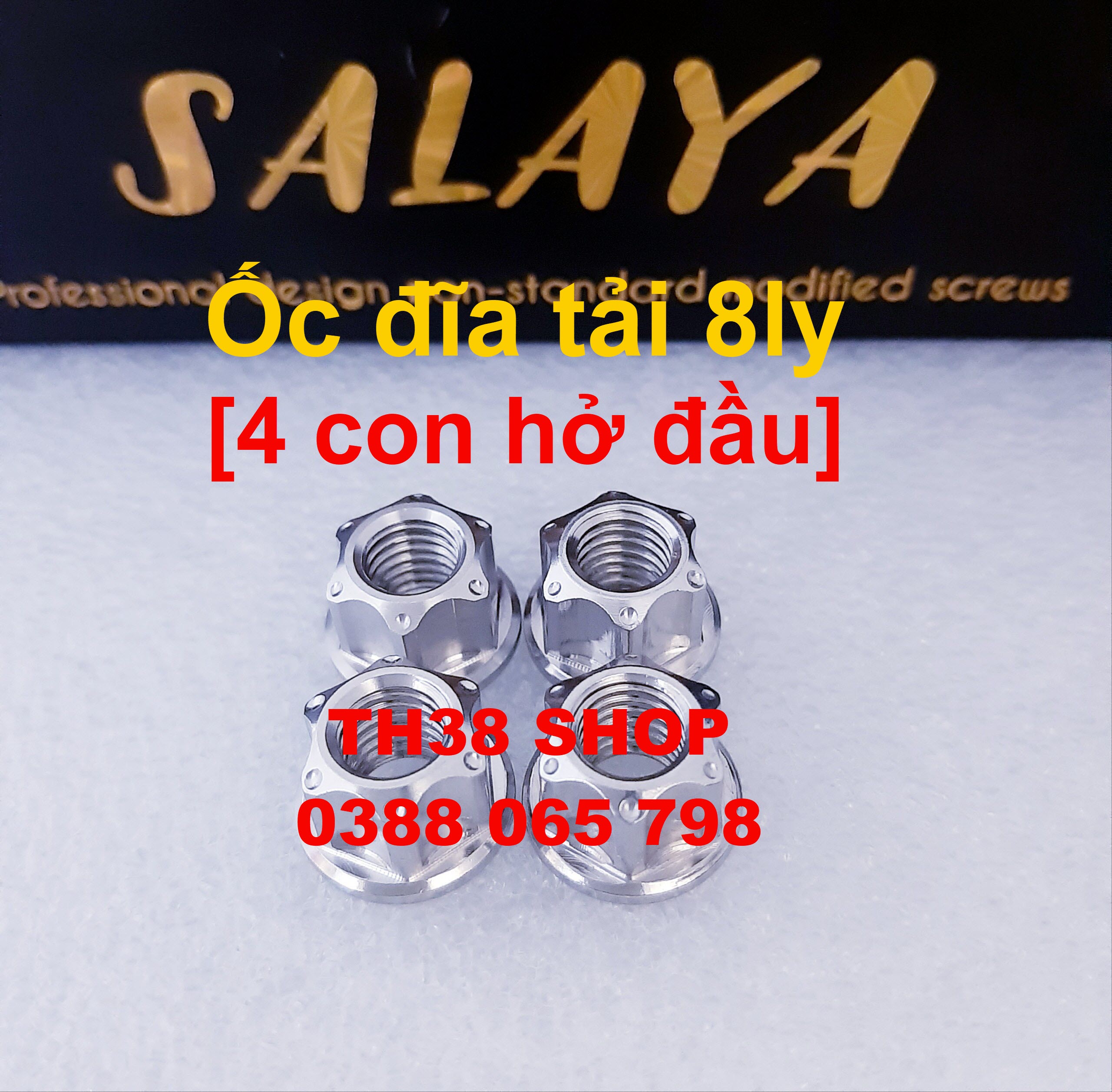 ốc đĩa tải sau ex150 [bộ 6 con hở đầu và bít đầu lựa chọn bên dưới]
