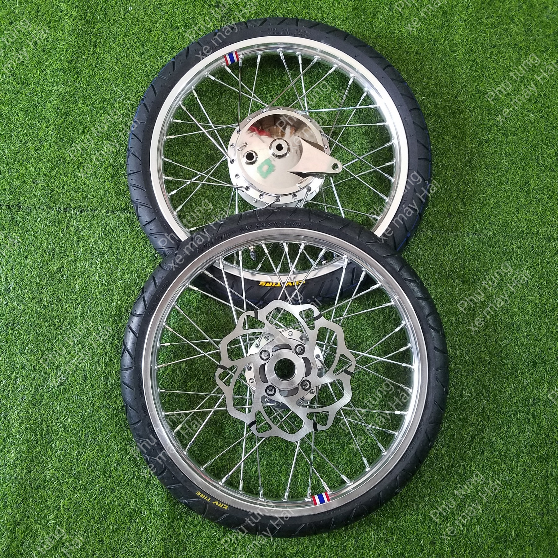 Bánh căm EXCITER Nhỏ 2006 đến 2010 Và SIRIUS JUPITER  thắng đĩa trước thắng đùm sau phanh cơ lắp như ZIN HTH1123A MSP 2117