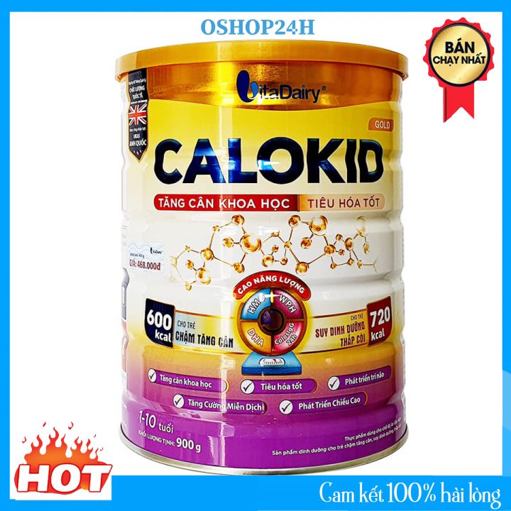 [DATE MỚI] Sữa Calokid Gold Giúp Bé Tăng Cân Khoa Học, Tiêu Hóa Tốt, Phát Triển Trí Não, Tăng Cường Hệ Miễn Dịch – 900gam