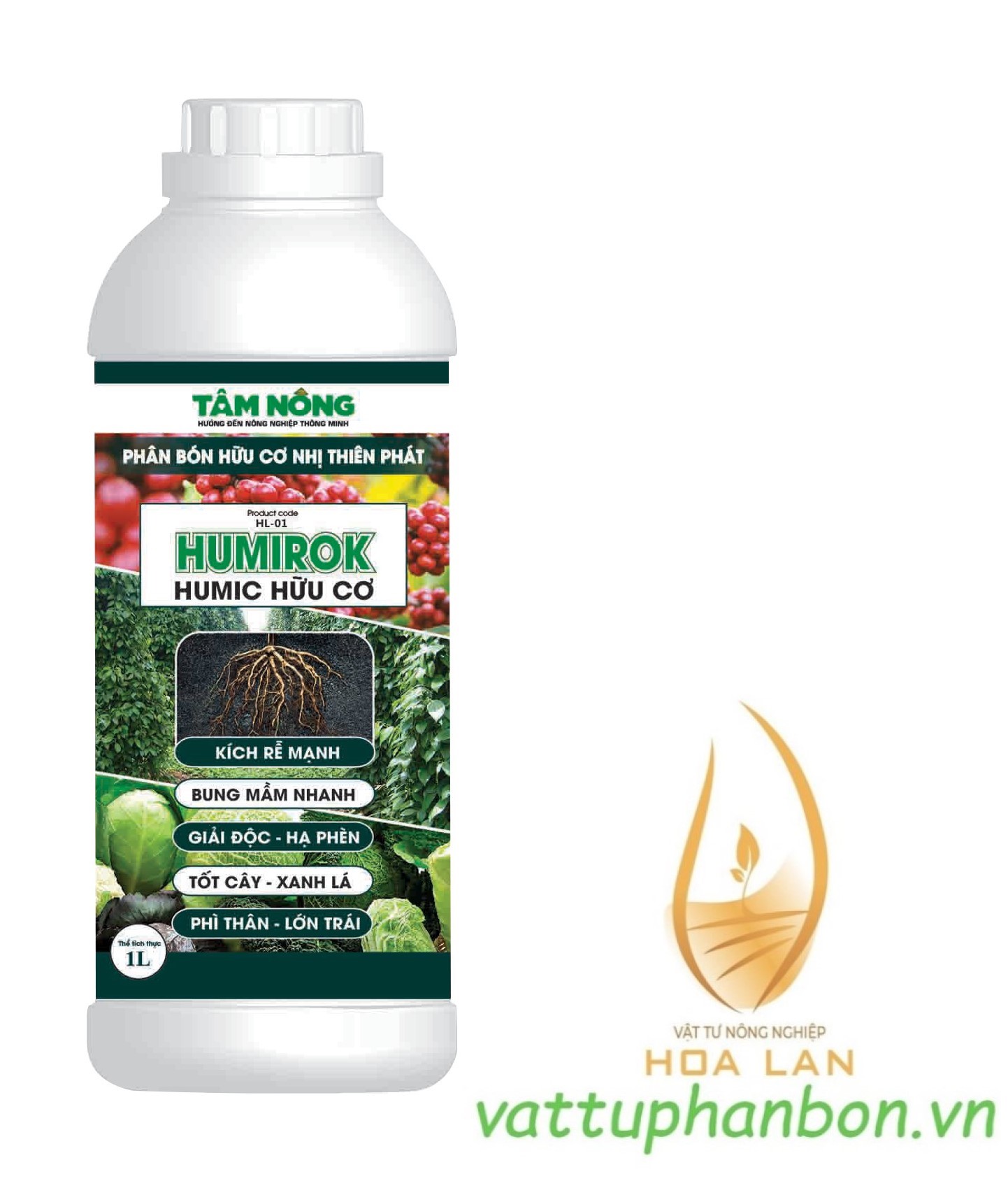 Phân bón humirok - humic hữu cơ - #234a# 1 lít