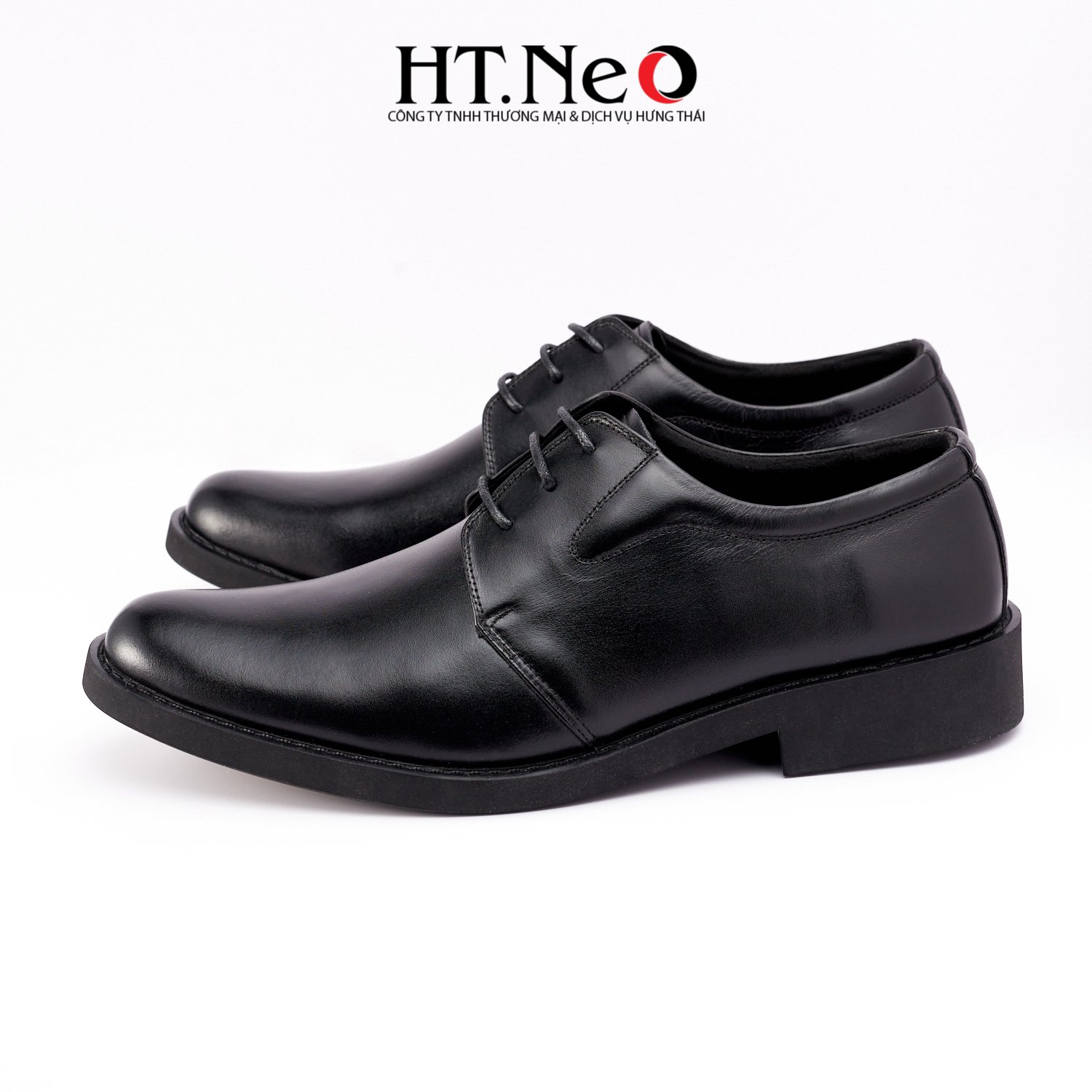 Giày buộc dây nam - Giày tây nam HT.NEO da bò thật 100% kiểu dáng đơn giản