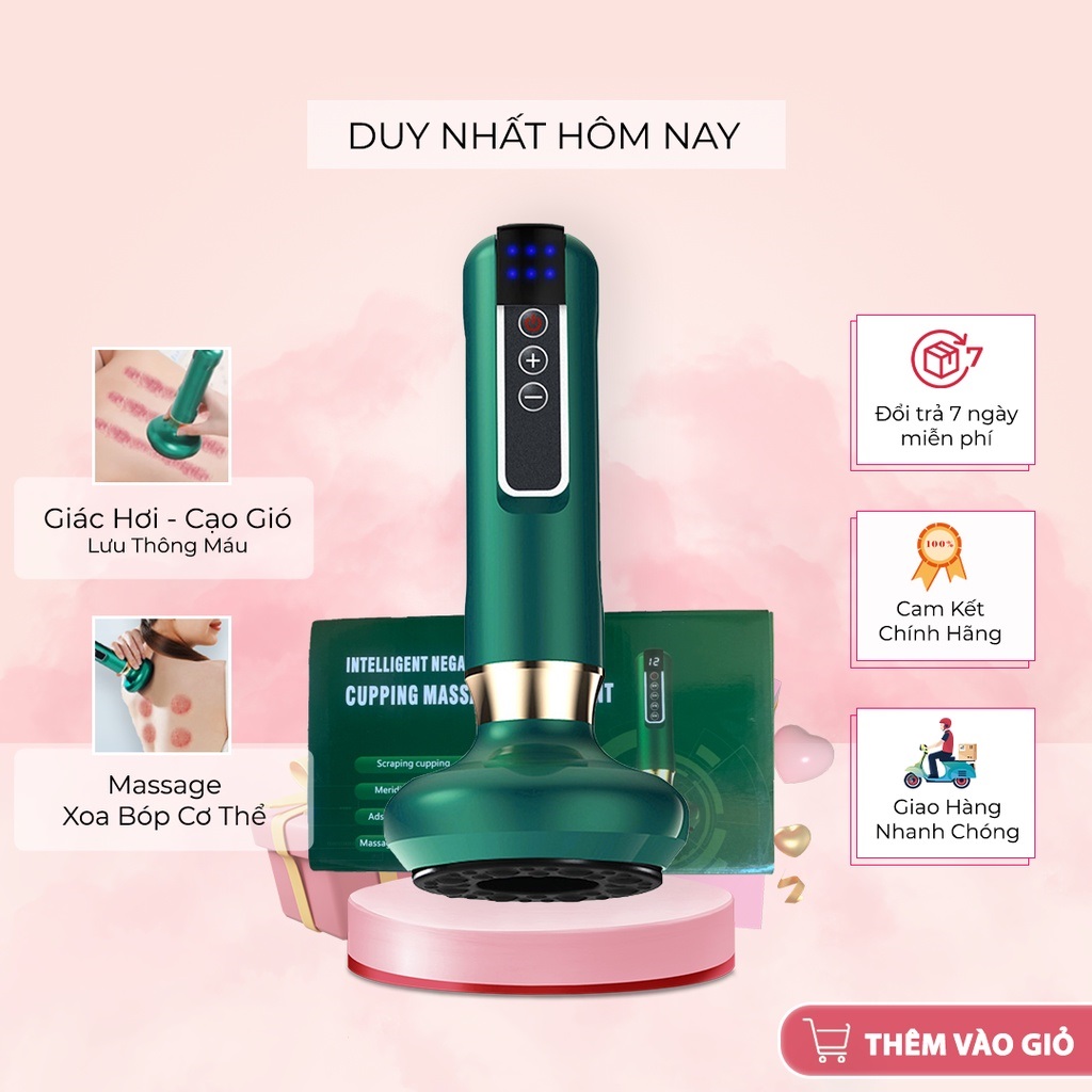 Máy cạo và giác hơi thông minh xiaomi ds-a10 máy massage giác hơi, máy cạo gió điện tử 6 chế độ giảm mệt mỏi bộ giác hơi cạo gió không dùng lửa, giác hơi cạo gió an toàn