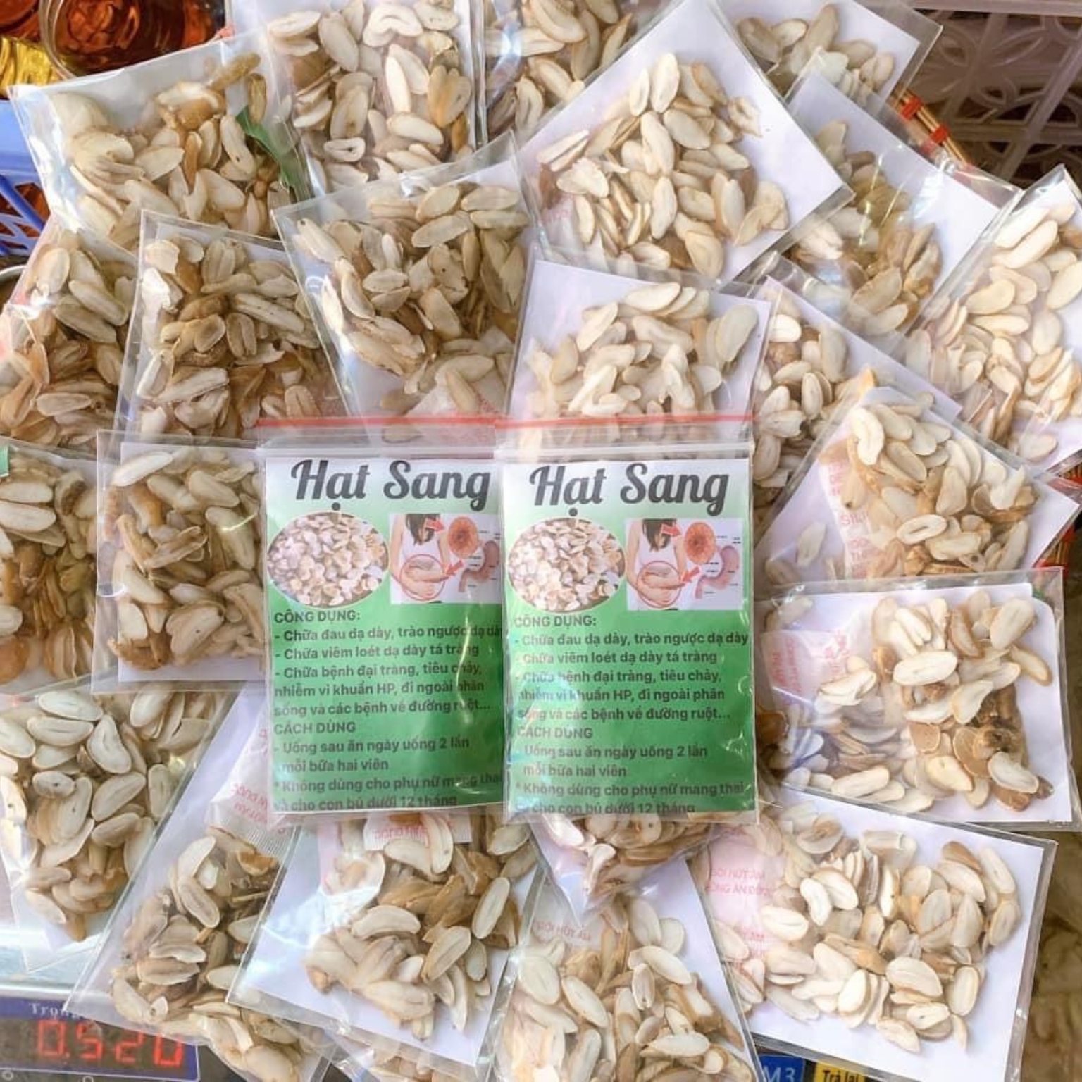 Hạt sang, hạt sành trắng cạo vỏ, cắt sẵn . Giá sỉ hạt sang già lõi trắng rừng Tây Bắc