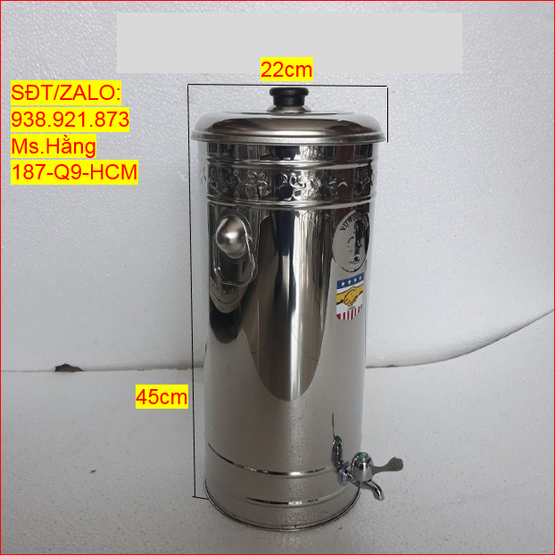 BÌNH LỌC NƯỚC INOX CAO CẤP SUS 304 - LOẠI NHỎ - BL20I3