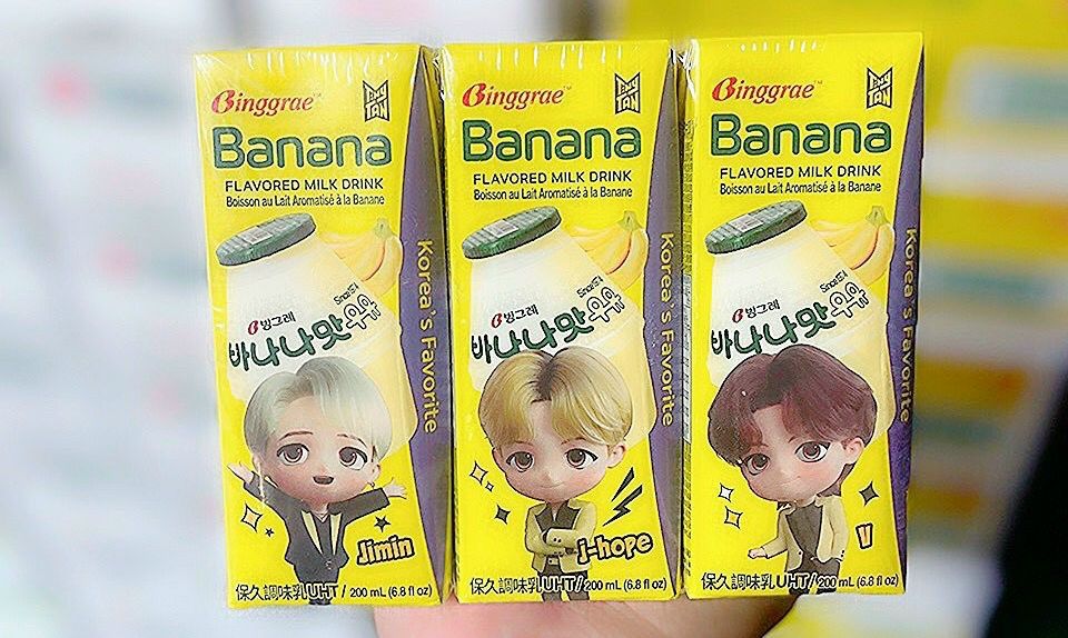 Lot of 6 Boxes of Korean Banana Milk Binggrae - Lot of 6 Boxes