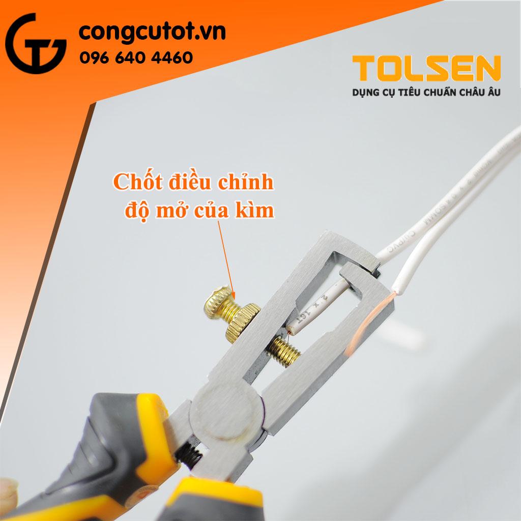 Kìm tuốt dây công nghiệp 6"/160mm Tolsen 10028