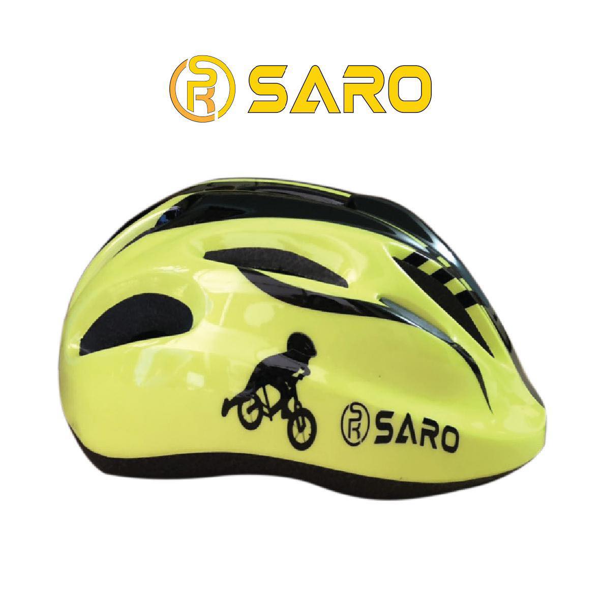 Mũ bảo hiểm trẻ em Saro Màu Xanh Lá