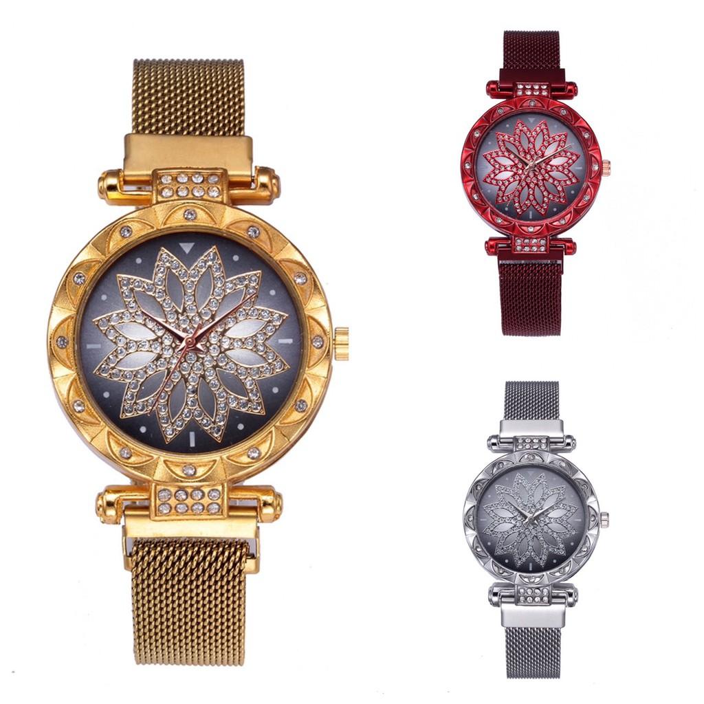 Đồng hồ thời trang nữ Candycat dây lưới nam châm mẫu mới GX3