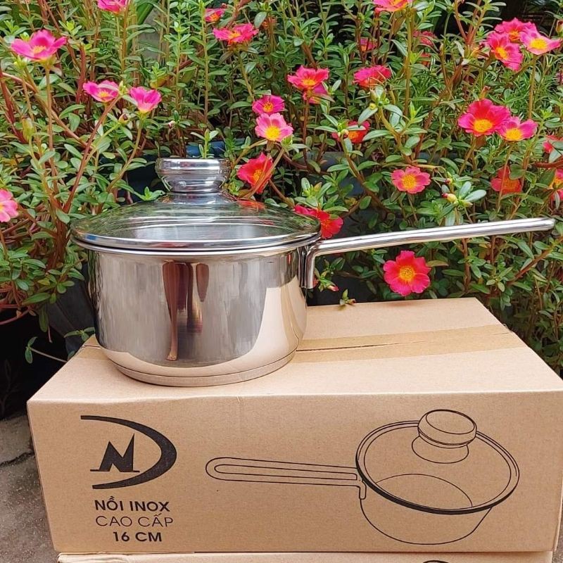 Quánh inox đông nam cao cấp 3 đáy 16cm