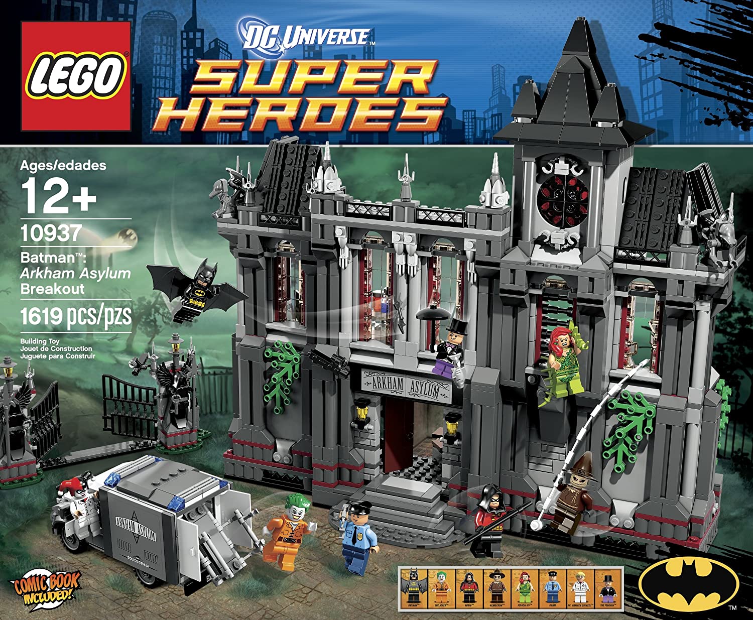 Official】LEGO Lego Super Hero Arkham Asylum Breakout (10937) (1619 miếng)  đảm bảo chính hãng Từ Đan Mạch 