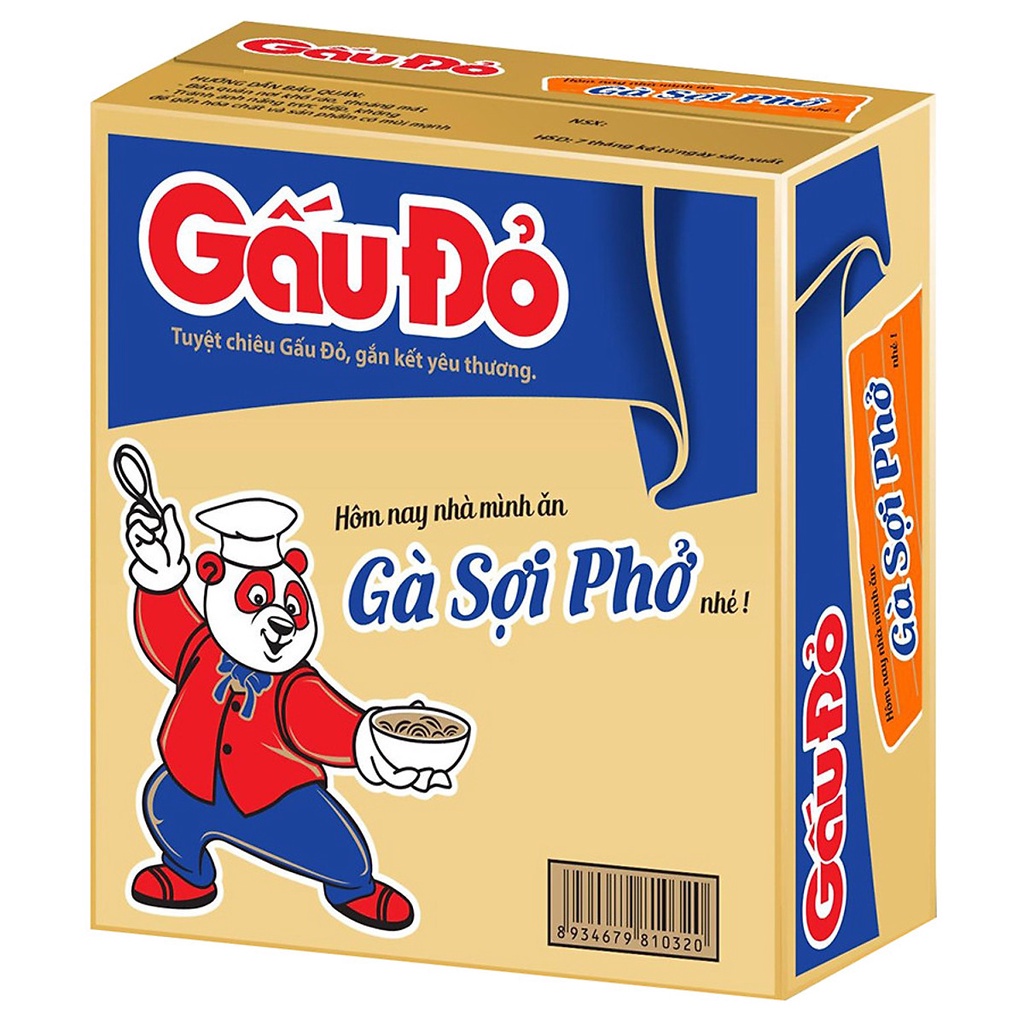 Thùng mỳ gấu đỏ 30 gói/ thùng