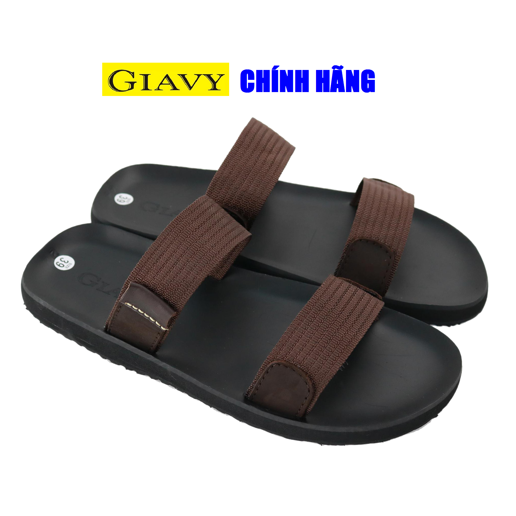 DÉP NAM GIA VY QUAI 2 DÂY NGANG - TL411 NÂU
