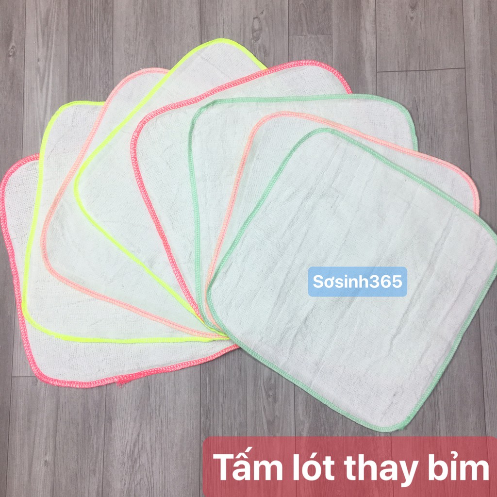 [HCM]Tấm lót thay bỉm cho bé Sơ Sinh chống thấm BaBy (10 Tấm hàng mỏng)