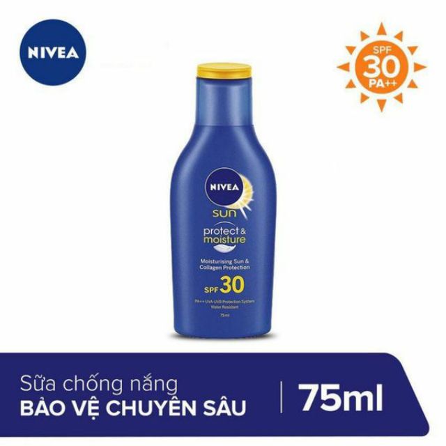 Sữa chống nắng và dưỡng ẩm da toàn thân nivea spf 50/pa++ 50ml