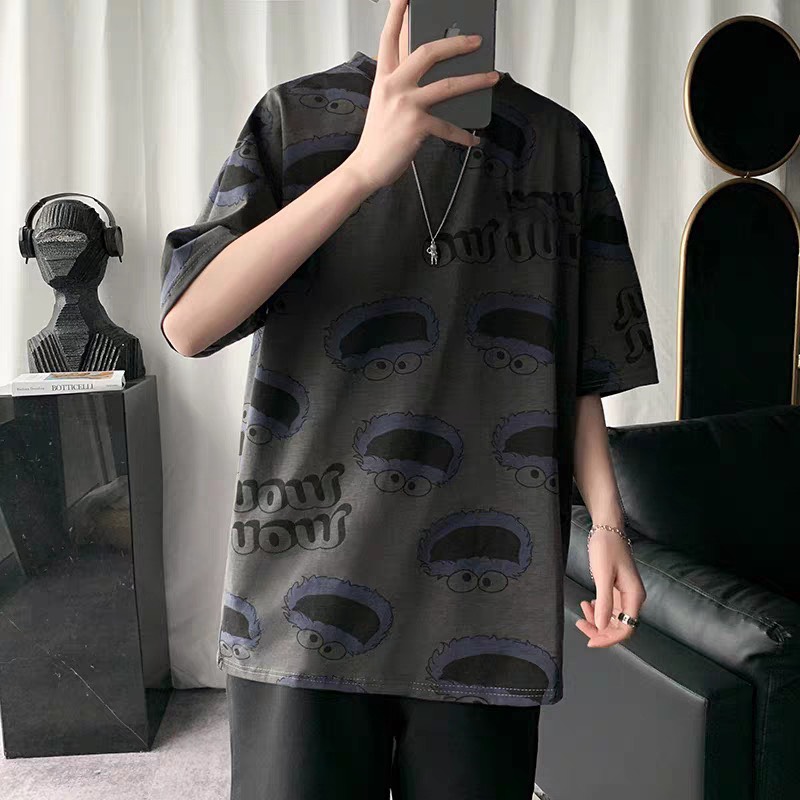 [HCM]áo thun Tay Lỡ Form rộng (Cotton 85%)  cổ tròn thiết kế UNISEX dành cho Nam (Nữ) siêu ngầu siêu chất (áo thun UNISEX sỉ 29k)