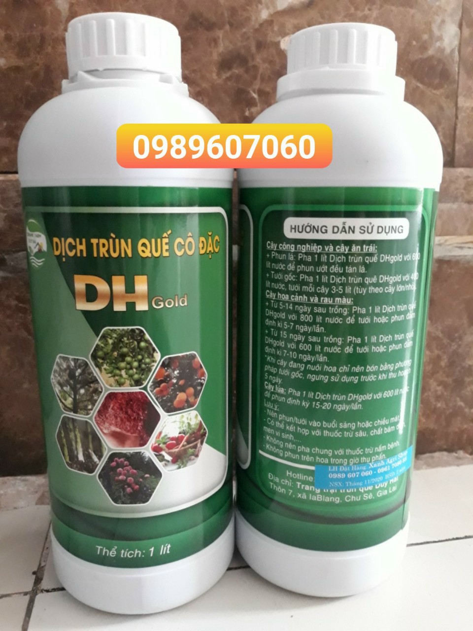 Phân hữu cơ Dịch trùn quế hữu cơ 1 lít pha 600 lít tặng 2 gói Canxi bo