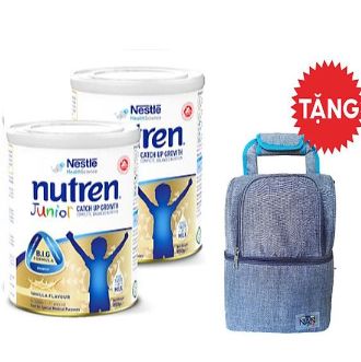 Tặng 01 Balo cho mẹ Combo 2 lon sữa bột Nutren Junior cho trẻ từ 1-12 tuổi lon 850g