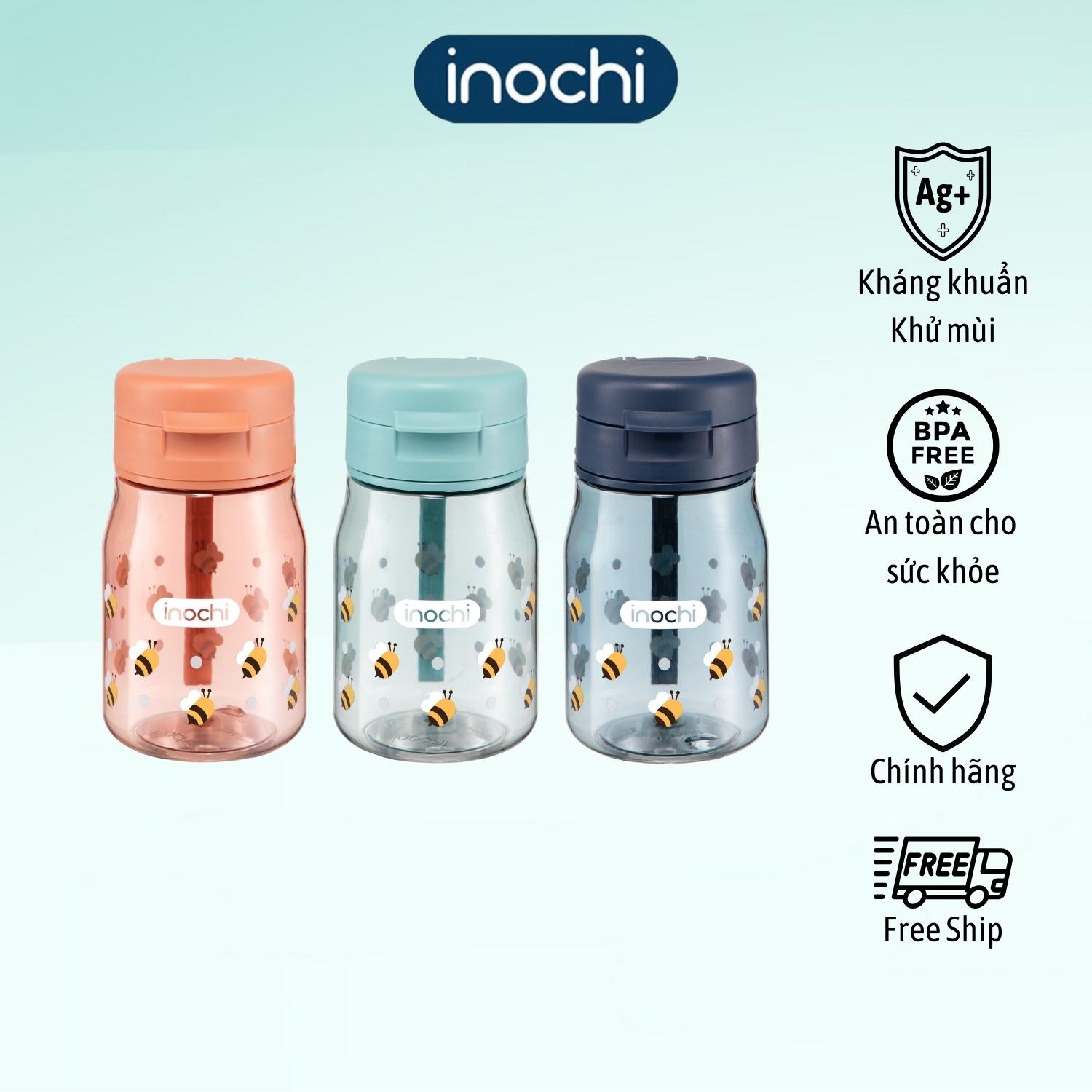  Bình nước học sinh Kita Fami 350ml bình nước đi học bình nước cho bé bình nước học sinh cấp 1 bình nước trẻ em đi học nhựa PP an toàn không mùi không rỉ nước 