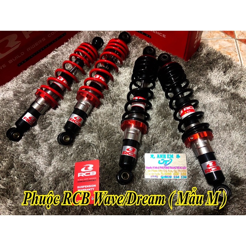 Phuộc rcb mẩu m dành cho wave/dream/fu/cub chính hãng