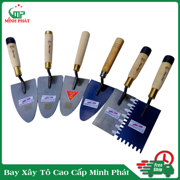 Bay lá xây tô cao cấp, bay xây dựng, bay thép thợ hồ.