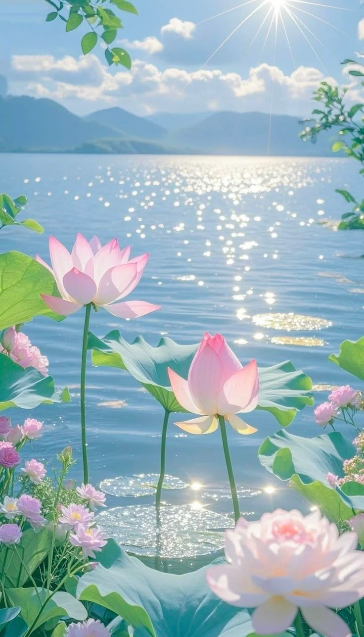  Tranh Dán Tường 3D  Decal Dán Tường Có Keo Dán Mẫu Hoa Sen Kích Thước Đa Dạng 