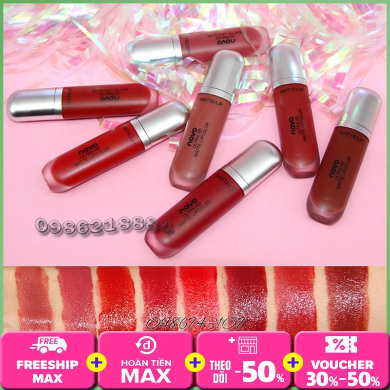 Son kem lì Novo Big Ultra HD Matte Lip bền màu chống trôi