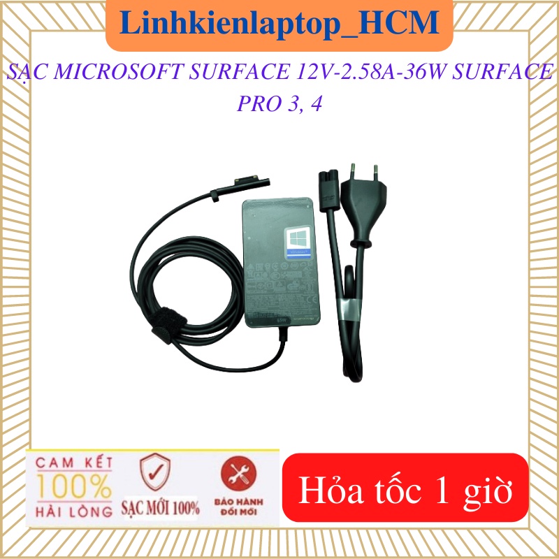 Sạc microsoft surface pro 5 6 7 - sạc surface 15v - 2.58a - 44w