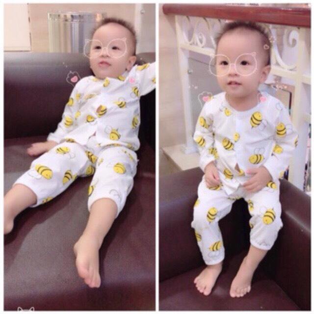 Set 5 bộ dài tay cài cúc giữa