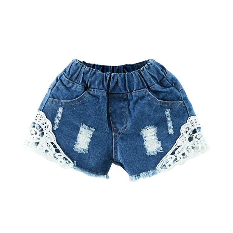 QYN442 Quần short Jeans phối ren cho bé gái 3-8 tuổi BBShine– Q003