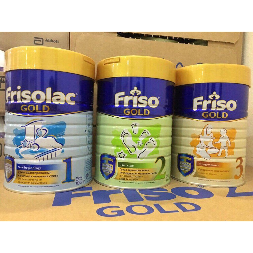 Sữa friso gold nga số 1,2,3 800g date mới