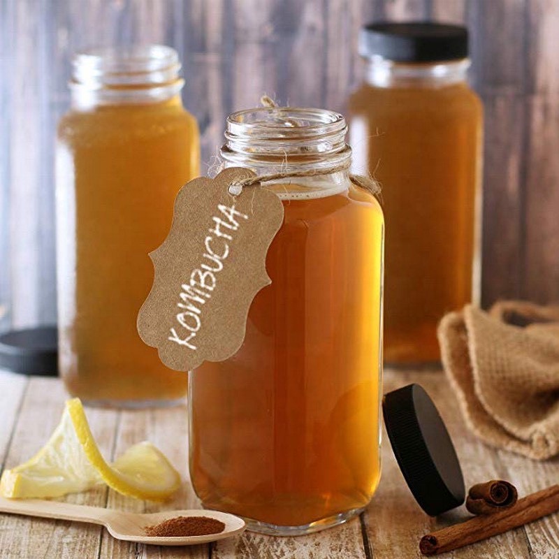 COMBO 3 CHAI VUÔNG THỦY TINH 300ML NẮP NHỰA ĐEN ĐỰNG NƯỚC, SỮA, SINH TỐ, CAFE (DUNG TÍCH TRÀN MIỆNG 350ML)