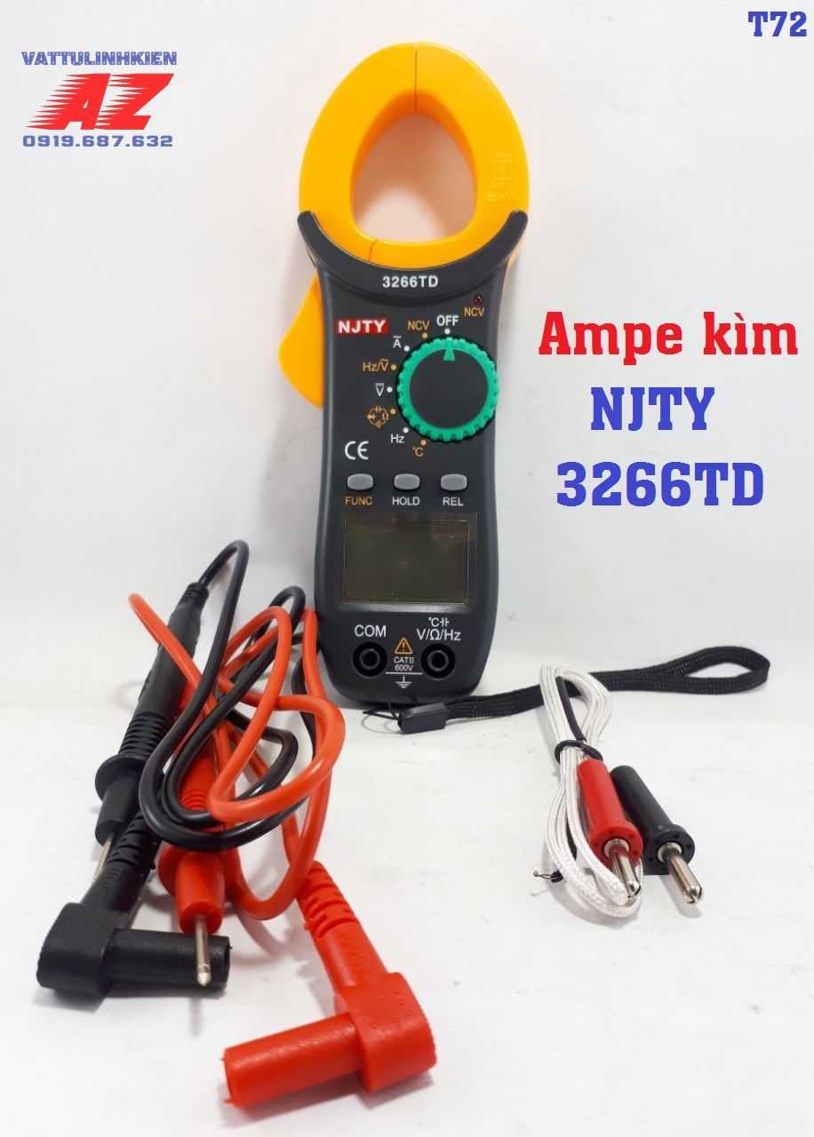 Ampe kìm bỏ túi Model NJTY- 3266TD hộp tiếng anh