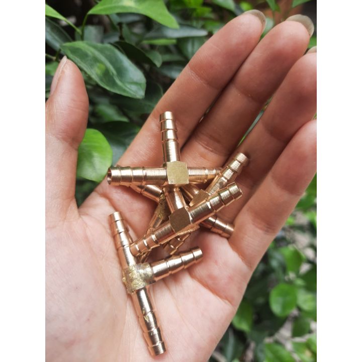 Đuôi chuột chữ T bằng đồng dùng nối ống 6mm