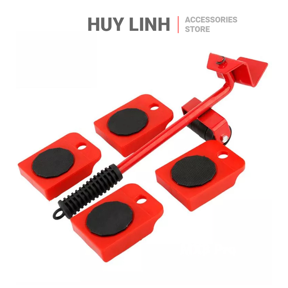 Bộ con lăn Dụng cụ đẩy đồ vật - Di chuyển đồ vật đa năng tải trọng tối đa 600kg