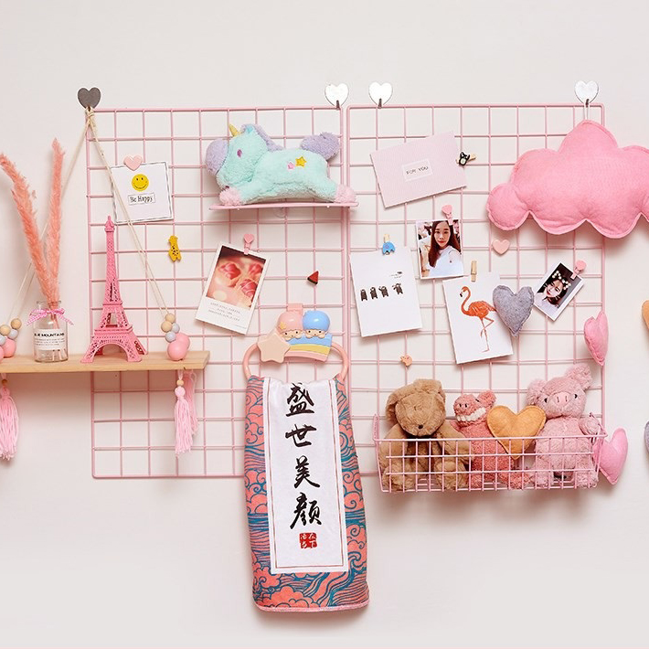 Khung lưới trang trí - Lưới sắt treo ảnh (Tặng đinh treo)