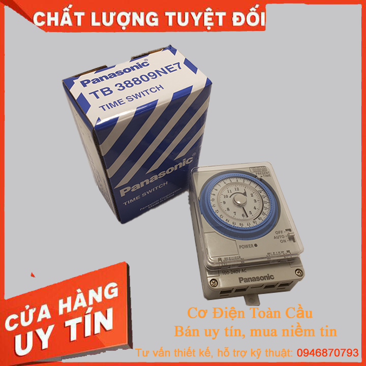 Timer cơ Panasonic Bộ hẹn giờ công tắc thời gian Relay thời gian thực TB388 TB388K Panasonic