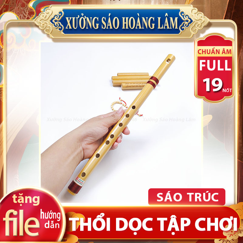Sáo trúc Đô C5 thổi dọc tập chơi học sáo chỉ trong 10 phút - Dành cho trẻ em, học sinh, các bạn mới làm quen với sáo Xưởng Sáo Hoàng Lâm