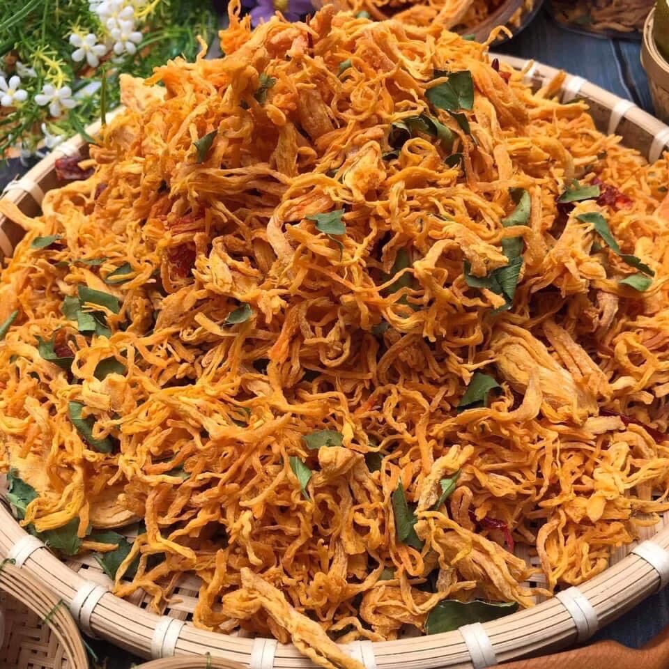1 KG- Khô gà lá chanh/ bơ tỏi loại 1 không pha bột