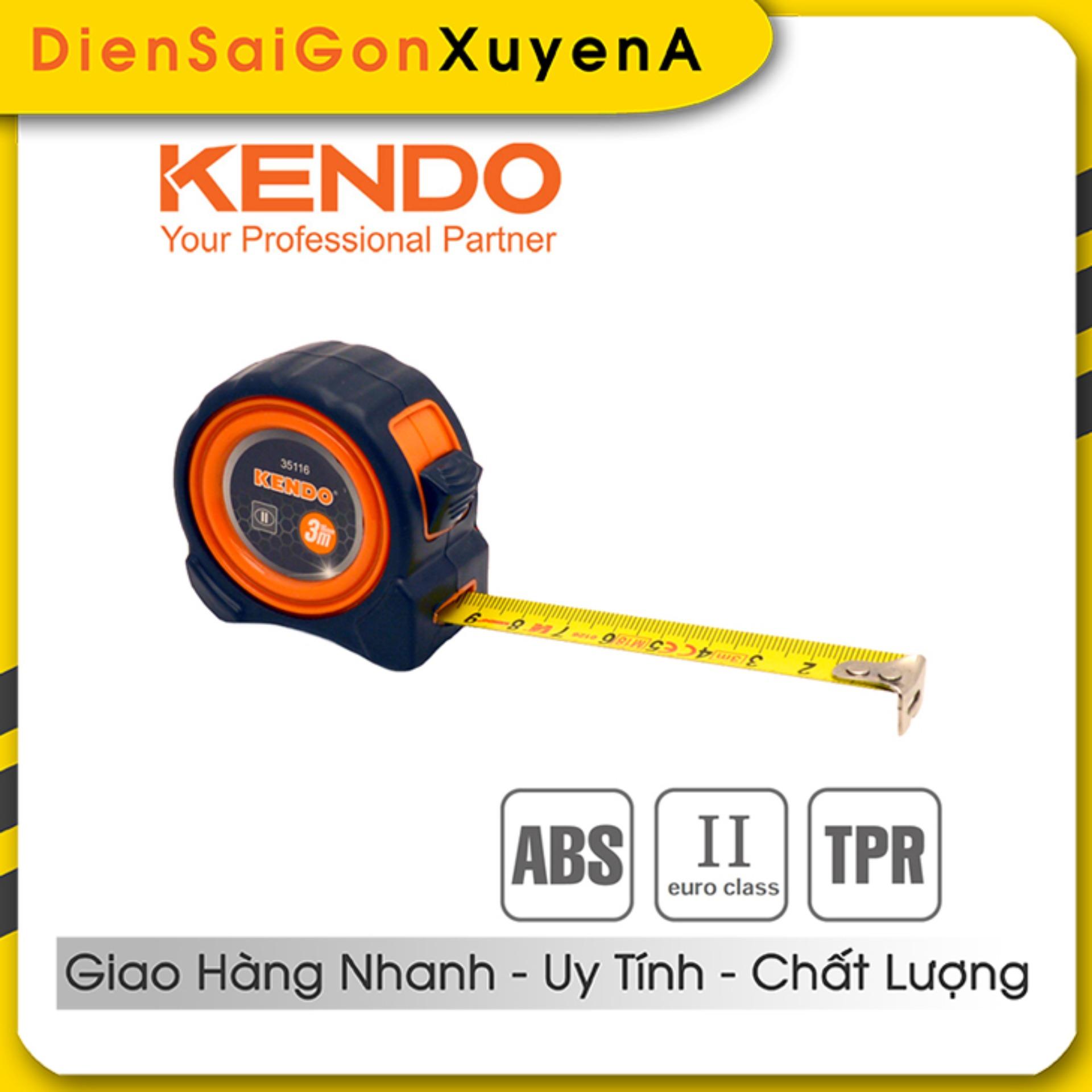 Thước đo - thước kéo cuộn 3 mét thép nền vàng abs mid tpr kendo 35116