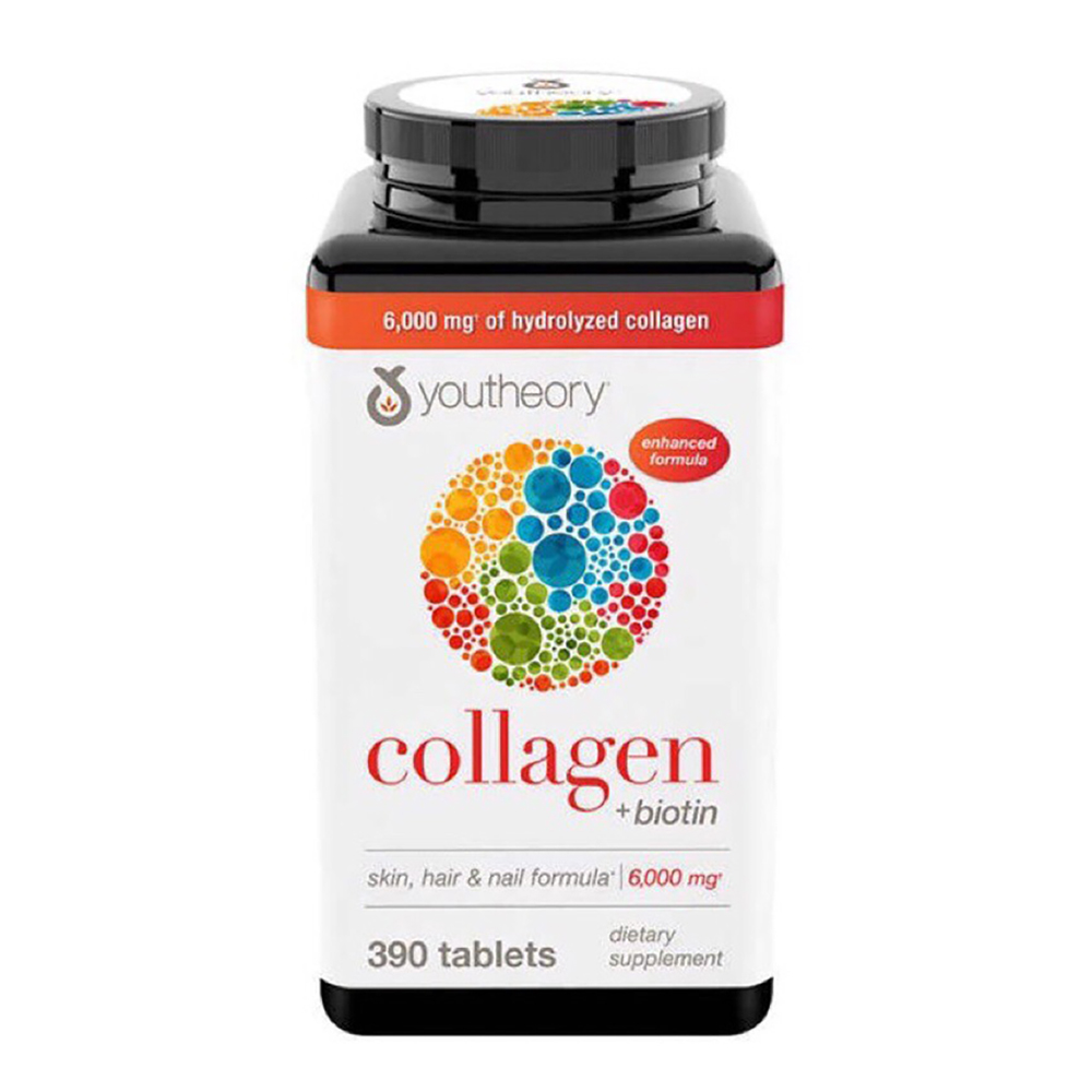 Viên Uống Youtheory Collagen Advanced 390 Viên collagen Type 1,2&amp;3