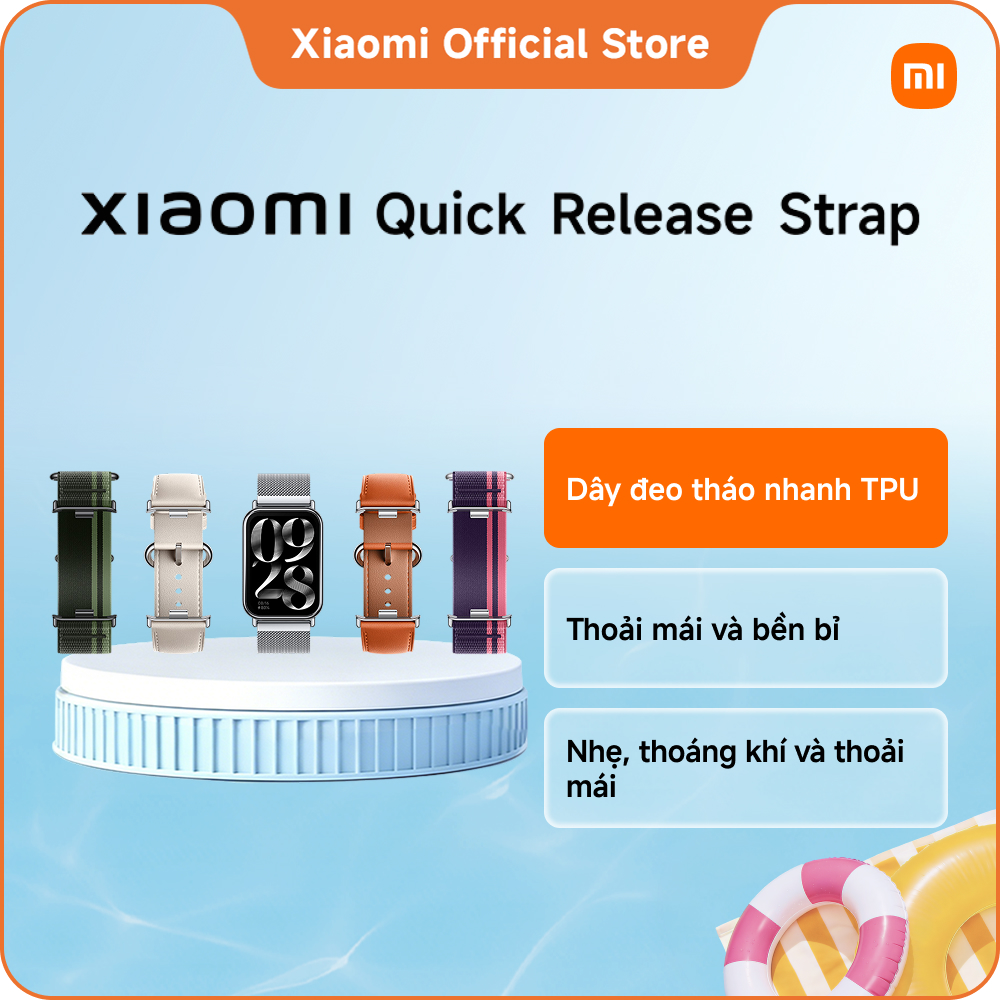 Dây đeo tháo lắp nhanh dành cho Xiaomi Band 9 Pro  REDMI Watch 5 | Nhiều màu sắc | Chất liệu khác nhau