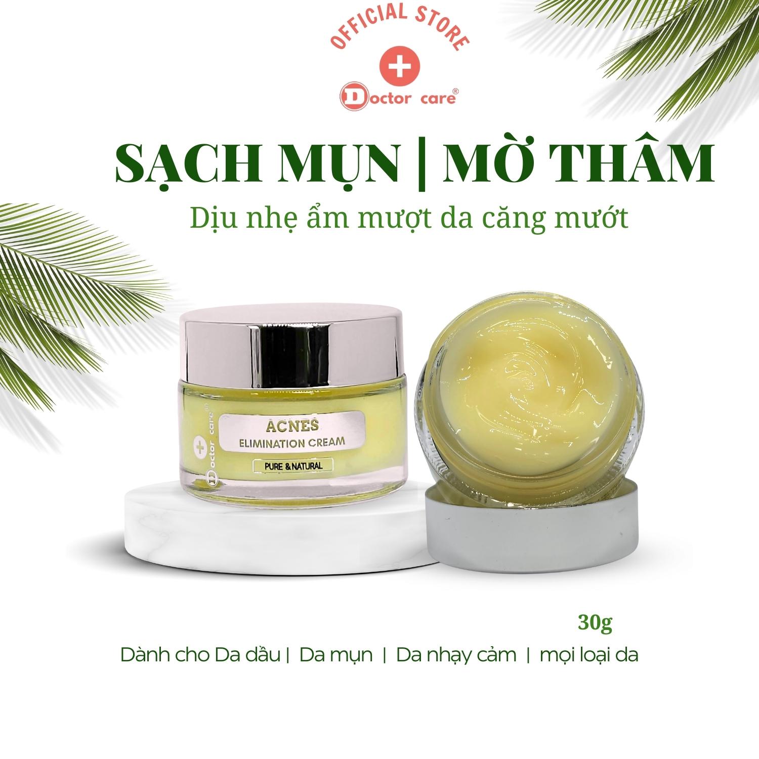Kem Tri Mụn đầu đen mờ thâm sẹo Doctor Care Acnes Elimination 30g