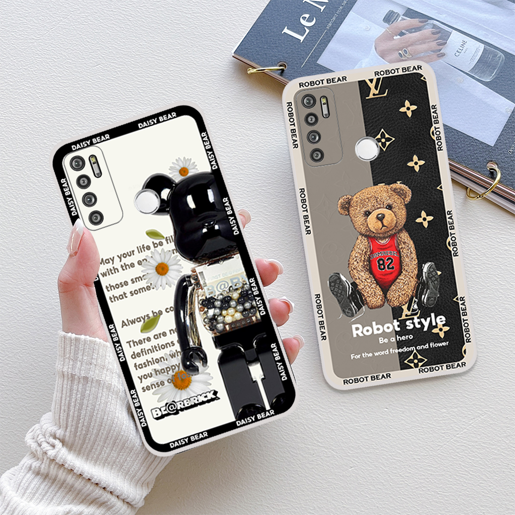 Ốp lưng Vsmart Live 4 phiên bản gấu, bear brick thời trang viền dẻo