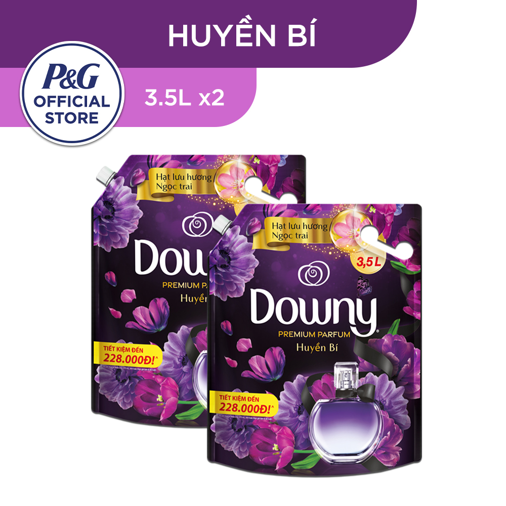 Combo 2 Túi Nước Xả Vải DOWNY 3.5L Nhiều Mùi Hương Nước Hoa Huyền Bí