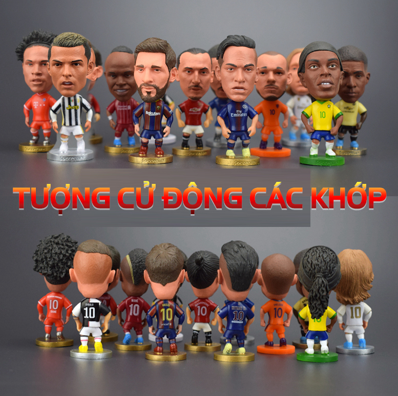 TƯỢNG CẦU THỦ BÓNG ĐÁ MESSI RONALDO DE GEA NEYMAR