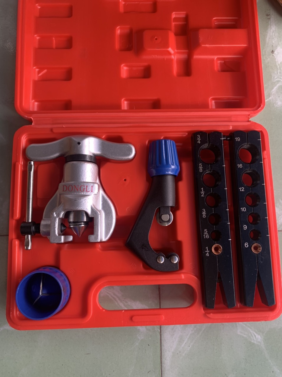 Bộ lã ống đồng ct 808f-bộ loe ống đồng lệch tâm 2 kẹp