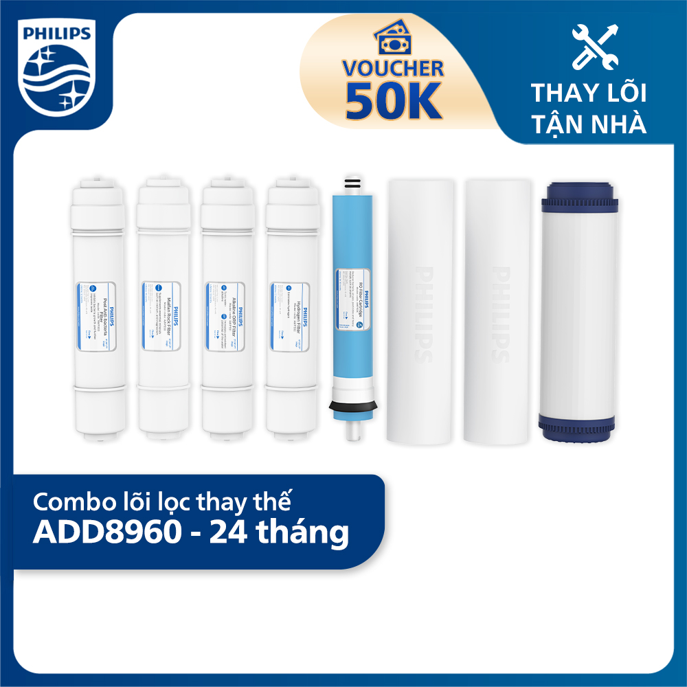 Bộ lõi lọc thay thế dành cho máy lọc nước ADD8960 - Combo 24 tháng