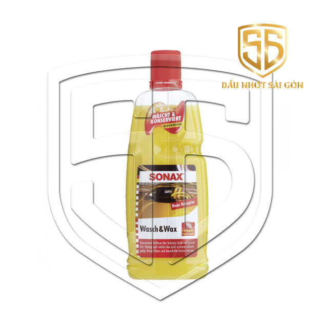 Nước rửa xe 2:1 sonax wash & wax 1000ml - sonax wash & wax